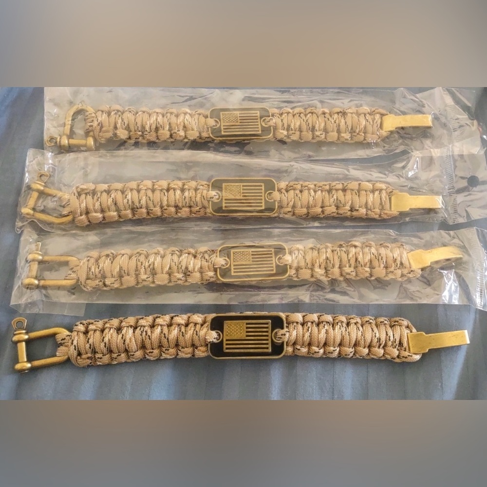 US Flag Paracord Bracelet